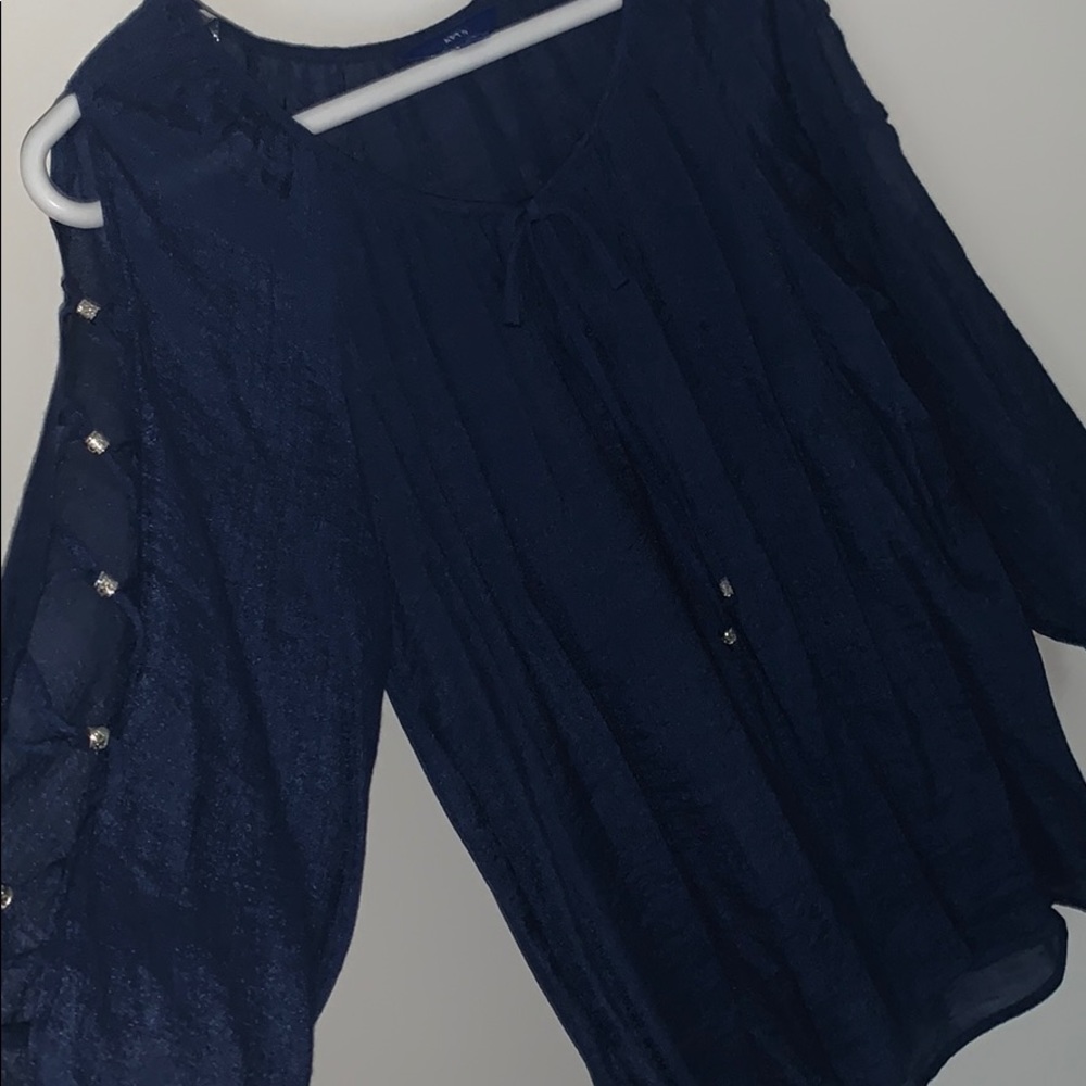 Navy blue blouse